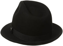 Dorfman Pacific Men's Wool Felt Snap Brim Hat, Black, X-Large