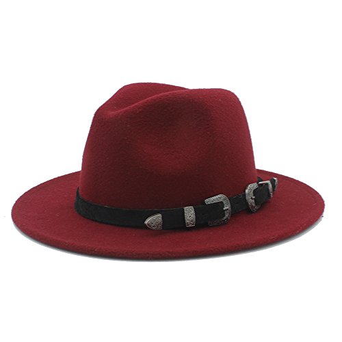 Wool Women Men Wide Brim Fedora Hat