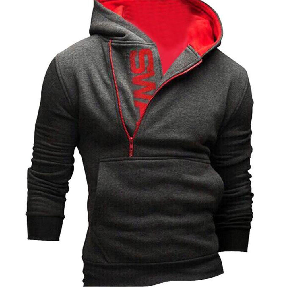 Mens' Long Sleeve Zippered Hoodie