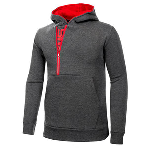 Mens' Long Sleeve Zippered Hoodie