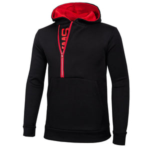 Mens' Long Sleeve Zippered Hoodie